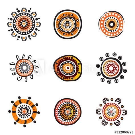 Aboriginal art dots painting icon logo design illustration template - Buy this stock vector and explore similar vectors at Adobe Stock Aboriginal Dot Painting Ideas, Aboriginal Craft, Painting Icon, Aboriginal Art For Kids, Aboriginal Symbols, Aboriginal Art Symbols, Dots Painting, Aboriginal Art Dot Painting, Icon Logo Design