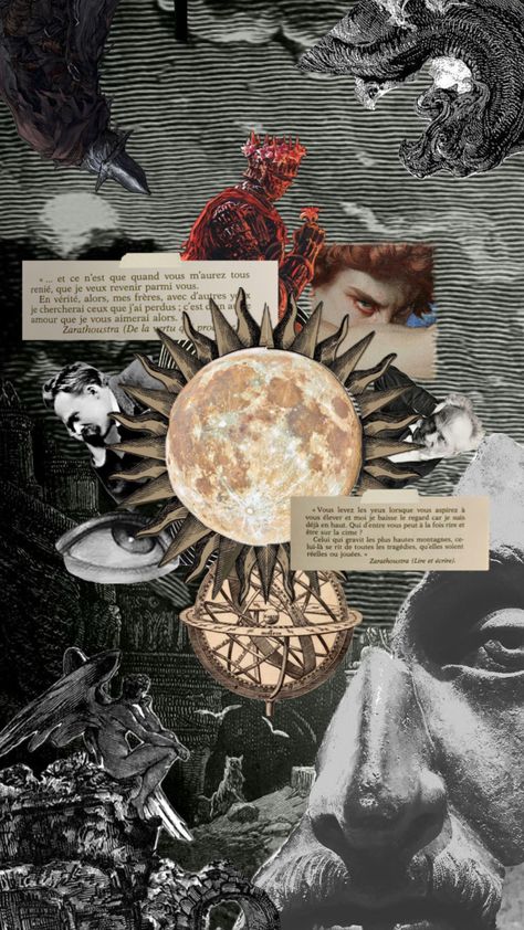 #philosophy #darksouls #vintage #vibes #nietzsche #schaupenhauer #philosophie #france #Zarathoustra Artistic Collage, Soulmates Art, Art Room Posters, Iphone Wallpaper Texture, Phone Wallpaper Boho, The Fallen Angel, Modern Graphic Art, Deep Art, Abstract Art Wallpaper