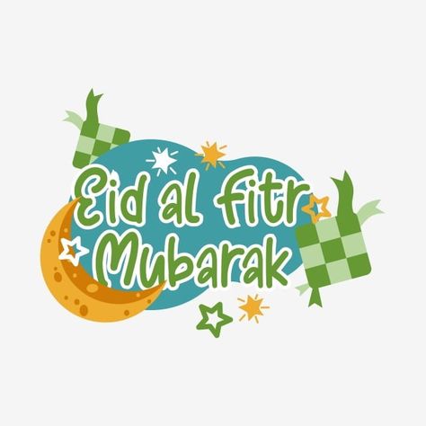 Stiker Idul Fitri, Raya Wallpaper, Crescent Illustration, Ramadhan Poster, Eid Al Fitr Mubarak, Eid Envelopes, Eid Mubarak Vector, Eid Food, Islamic Events