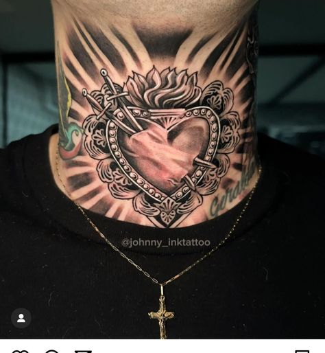 Rose Neck Tattoo Men, Heart Neck Tattoo, Shogun Tattoo, Wing Neck Tattoo, Rose Neck Tattoo, Front Neck Tattoo, Full Neck Tattoos, Best Neck Tattoos, Side Neck Tattoo