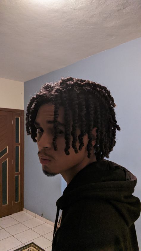 Curly Hair Twists Men, Brotherlocks Men, 4c Locs Men, Curly Locs Men, Curly Hair Twists, Poc Hairstyles Male, Black Hair Twists, Finger Coils Men, Twist Braids Hairstyles Men