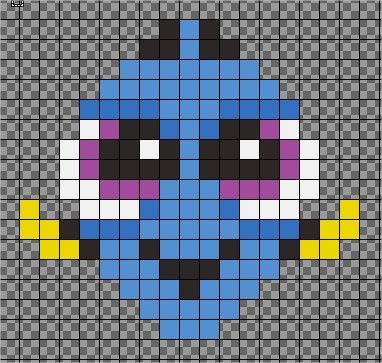 | Baby Dory Perler Bead Design | Disney Pixel Art, Pixel Art Minecraft, Easy Perler Bead Patterns, Pearl Beads Pattern, Art Perle, Pixel Art Templates, Hama Beads Design, Perler Bead Templates, Motifs Perler