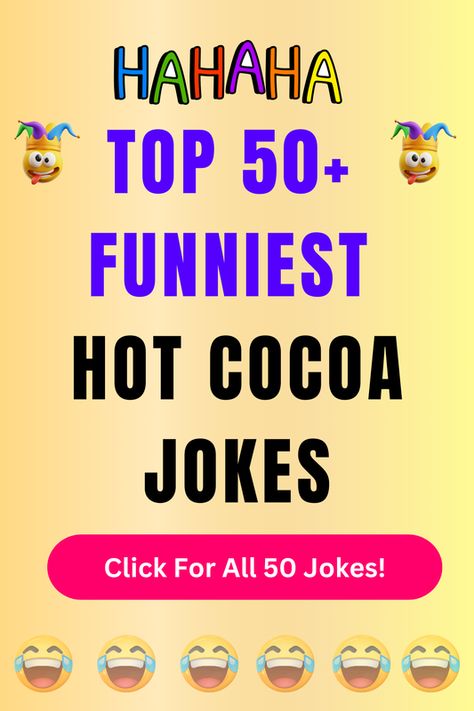 Check Out The Top 50+ Funny Hot Cocoa Jokes And Puns. Click For All 50+ Hilarious Hot Cocoa Jokes! Hot Chocolate Jokes, Best Hot Cocoa, Xmas Jokes, Jokes And Puns, Jokes For Teens, Karaoke Party, Hot Coco, Jokes And Riddles, Workout Moves