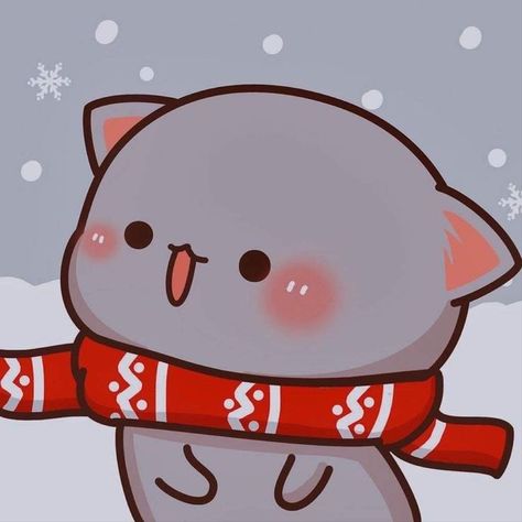 Christmas Profile Pictures, Chat Kawaii, Chibi Cat, Cute Bunny Cartoon, Cute Bear Drawings, Images Kawaii, Cute Christmas Wallpaper, Cute Cartoon Images, Cute Couple Wallpaper