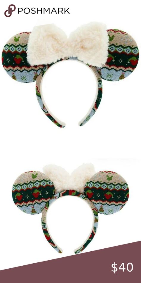 Disney Park 2024 Minnie Mouse Holiday Plaid Sherpa Ears Headband New Tags Minnie Mouse Headband, Holiday Plaid, Ears Headband, Disney Park, Disney Accessories, Ear Headbands, Holiday Spirit, Unisex Fashion, Minnie Mouse