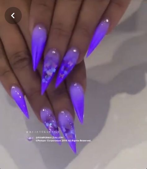 Nails Grunge, Glow Nails, Purple Nail, Summer Acrylic Nails, Glam Nails, Neon Nails, Nails Diy, Luxury Nails, Fire Nails