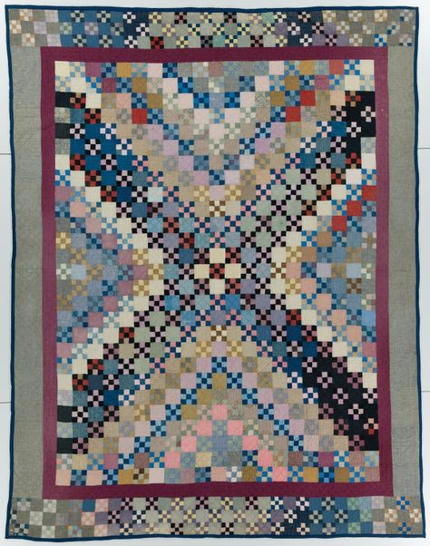 On Exhibit: Contextualizing Amish Quilts – Anabaptist Historians Amische Quilts, Quilt Pattern Ideas, 9 Patch Quilt, Nine Patch Quilt, Amish Quilts, Quilt Care, Nine Patch, Old Quilts, Antique Quilt