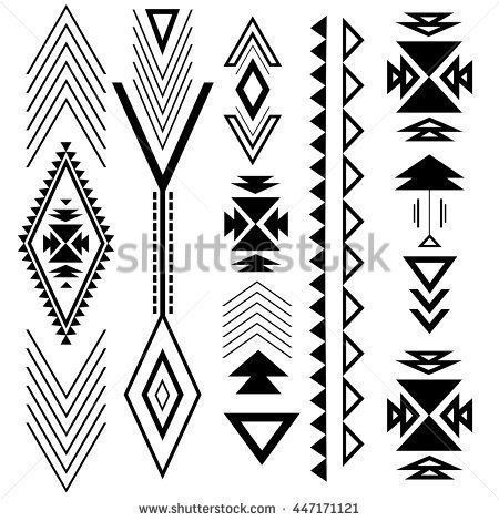 Boho Pattern Design, Native American Patterns, Native American Symbols, Native American Design, Southwest Design, Aztec Designs, Tattoo Pattern, Ethnic Patterns, Aztec Pattern