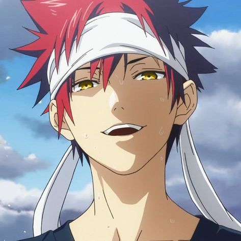 Yukihira Soma, Shokugeki No Soma Anime, App Anime, Cut Animals, Goofy Drawing, Face Drawing Reference, Food Wars, Digital Poster, Anime Dragon Ball Super