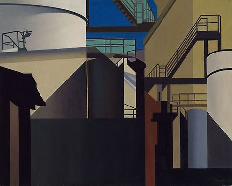 Charles Sheeler Charles Sheeler, Charles Demuth, Industrial Paintings, Whitney Museum, National Gallery Of Art, Industrial Art, Art Institute Of Chicago, Through The Window, Winter Landscape