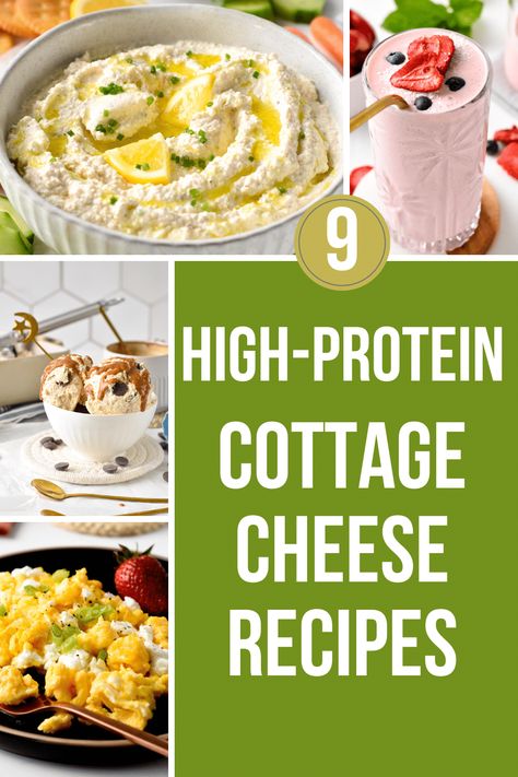 These High-protein Cottage Cheese Recipes are the best way of using this healthy ingredient in simple, delicious, and nutritious recipes. Healthy Cottage Cheese Recipes, Recipes With Cottage Cheese, Protein Cottage Cheese, Cottage Cheese Recipes Healthy, Cottage Cheese Dips, Cottage Cheese Salad, Cottage Cheese Breakfast, Protein Intake, Cottage Cheese Recipes