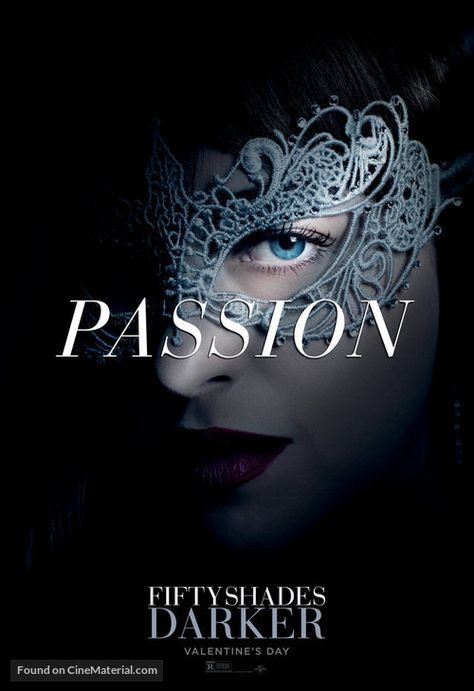 ''Fifty Shades Darker - FIFTY SHADES DARKER'' 2017 U.S movie poster. (PASSION). (34k). Fifty Shades Darker Poster, Shadowy Figures, Posters Amazon, Fifty Shades Darker, Original Movie Posters, Keys Art, Gray Aesthetic, 50 Shades Of Grey, Christian Grey