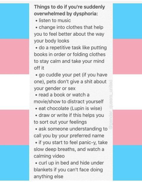 How To Help With Dysphoria, Ftm Dysphoria Tips, Trans Masc Dysphoria, Tips For Trans Masc, Dysphoria Mtf, Enby Tips, Tips For Trans Guys, Dysphoria Ftm Tips, Transmasc Dysphoria