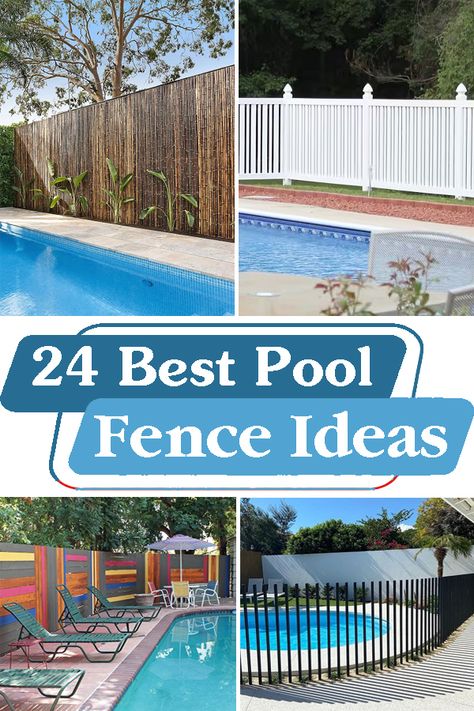 Semi Inground Pool Fence Ideas, Fencing Ideas Around Inground Pool, Swimming Pool Fencing Ideas, Pool Fence Screening Ideas, Safe Pool Ideas, Swimming Pool Privacy Fence Ideas, Pools With Fences, Privacy Fences Around Pools Ideas, Privacy Fence Pool Area