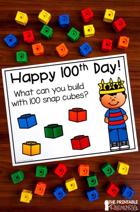 100 Day Craft Ideas, 100 Days Of School Valentines Day, 100 Day Of Preschool Activities, 100th Day Of School Gifts For Teachers, 100 Day Of School Math Activities, 100th Day Of School Stations, 100 Day Of School Kindergarten Ideas, 100 Day Of School Preschool Activities, 100th Day Math Activities