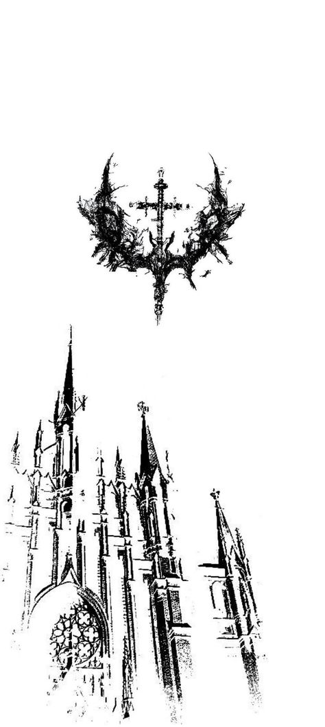 White Gothic Wallpaper, Gothic Cross Wallpaper, White Goth Wallpaper, Cybersigilism Wallpaper, Gothic Wallpaper Aesthetic, Crosses Wallpaper, Gothic Art Style, Gothic Drawings, Cross Drawing