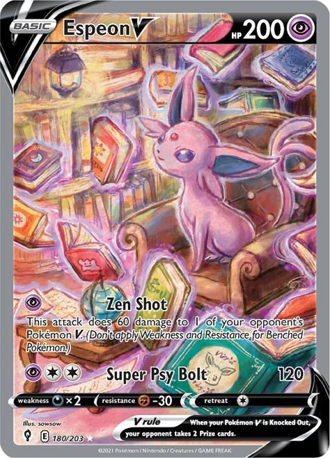 Full Art Pokemon Cards, Pokemon Full Art, Kartu Pokemon, Cool Pokemon Cards, V Card, Eevee Evolutions, Pokemon Eevee, Collectible Trading Cards, Pokemon Trading Card Game