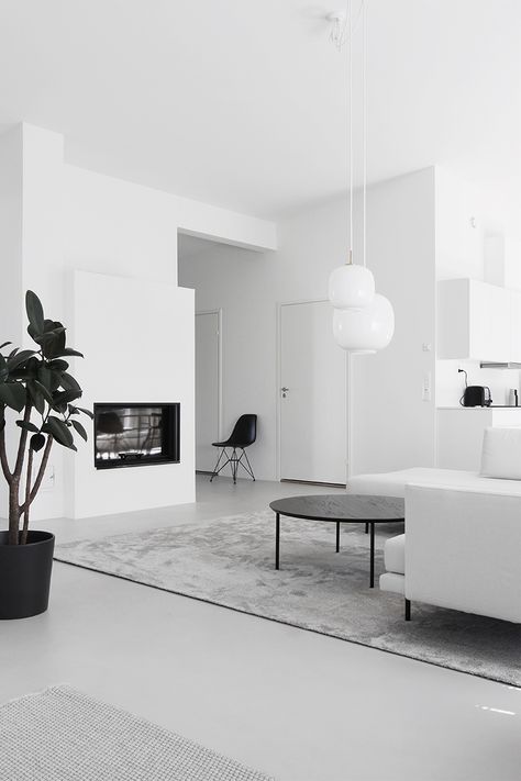 Home Tour #1 Monochrome Minimalist Family Home in Espoo Finland - DESIGNSETTER - Design Lifestyle and Interior Design Magazine Minimalist Family Home, Interior Design Lounge, Minimalist Interior Decor, Ikea 2015, Minimalist Family, Minimalist Dekor, Interior Design Blogs, Minimalistic Interior, Interior Design Minimalist