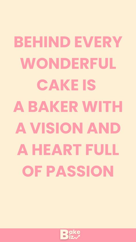 Baking Quote for all the talented and inspiring bakers! 💖 Bakers Quotes Inspiration, Bakery Sayings Quotes, Quotes For Cake Business, Caker Problems Quotes, Bakery Quotes Inspiration, Cake Lover Quotes, Bakery Quotes Business, Baking Memes Funny, Baker Quotes Inspiration