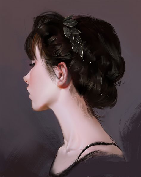 Peter Xiao, Female Side Profile, Head Angles, Profile Photography, Face Angles, Side Portrait, Profile Drawing, Face Profile, 얼굴 드로잉