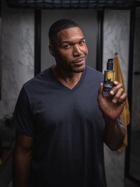 Michael Strahan's Skin-Care Brand, Daily Defense | POPSUGAR Beauty Shaving Lotion, Men Skin Care Routine, Shave Products, Skincare Secrets, Michael Strahan, Beard Wash, Popsugar Beauty, Morning Show, Face Hydration