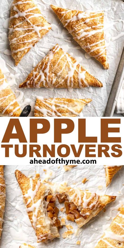 Apple Turnovers Homemade Apple Turnovers, Apple Turnovers With Puff Pastry, Live Well Bake Often, Apple Turnover Recipe, Apple Turnover, Dessert Apple, Easy Homemade Desserts, Pastries Recipes, Apple Puff Pastry