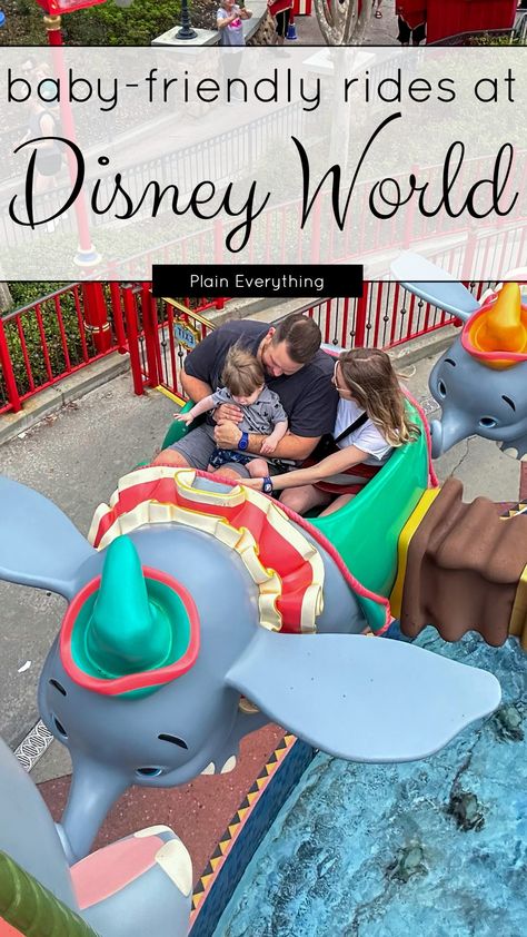 Best Rides for Babies at Disney World Disney With One Year Old, Disney World With Baby, Baby At Disney, Disney World Rides List, Disney Vacation Surprise, Disney With Baby, Disney 2025, Universal Trip, Disney Trip Outfits