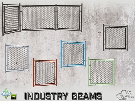 Part of the *Build Industry Set*  Found in TSR Category 'Sims 4 Fences & Gates' Sims 4 Pavement Cc, Sims 4 Chain Link Fence Cc, Sims 4 Metal Fence Cc, Sims 4 Cc Prison, Sims 4 Fence And Gate Cc, Sims 4 Cc Fences And Gates, Sims 4 Industrial Cc, Sims 4 Fence Cc, Sims Room