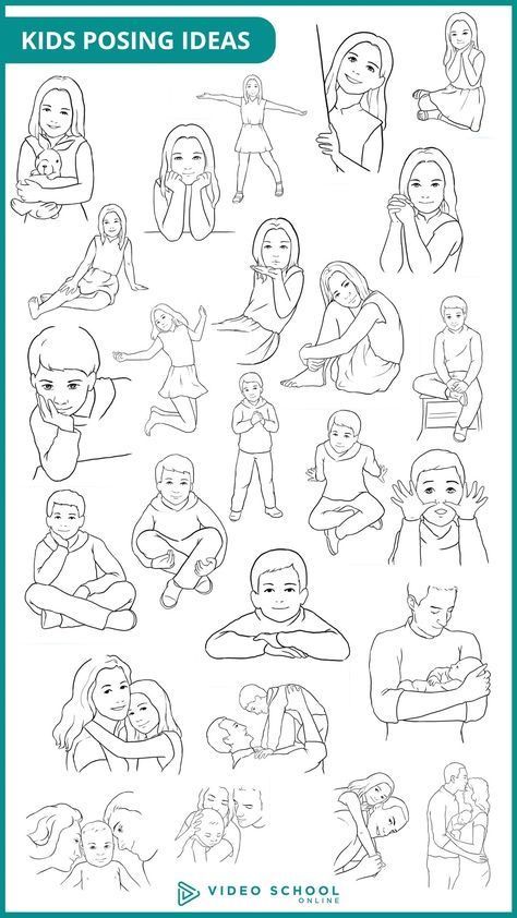 Super Drawing, Posing For Pictures, Pose Portrait, Poses Family, Children Photography Poses, Family Picture Poses, Studio Poses, Studio Photography Poses, Photography Poses Family