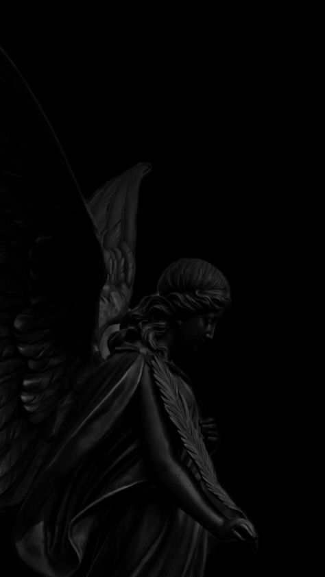 Angel Wallpaper, Rennaissance Art, Dark Phone Wallpapers, Gothic Aesthetic, Black Wallpaper Iphone, Dark Wallpaper Iphone, Mythology Art, Beautiful Dark Art, Black Aesthetic Wallpaper