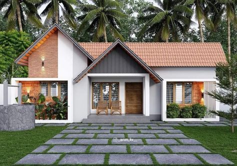 Kerala House Elevation Exterior Design, House Design Kerala, Small House Design Kerala, Kerala Traditional House, Window Grill Design Modern, Modern Tropical House, Kerala House, House Balcony, House Balcony Design