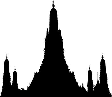 Temple Silhouette, Buddhist Temple, Public Domain Images, Free Pictures, Free Images, Stock Images Free, Temple, Vector Free, Royalty Free