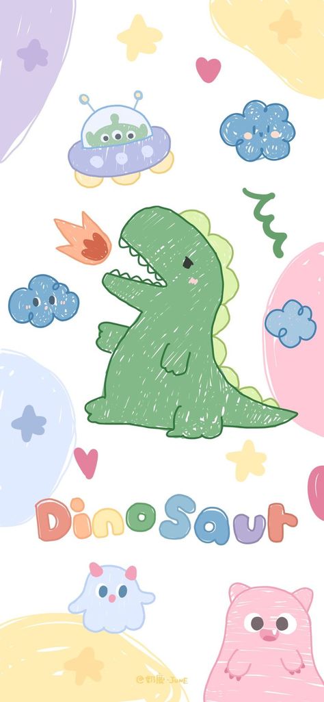 Cute Animal Wallpapers, Animal Wallpapers, Cute Backgrounds For Iphone, Dinosaur Wallpaper, Cute Wallpapers For Ipad, Images Kawaii, Iphone Wallpaper Kawaii, Crazy Wallpaper, Wallpaper Doodle