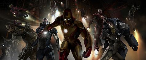 The Best IRON MAN 3 Concept Art Yet! — GeekTyrant Iron Legion, Iron Man 1, Concept Art Books, Iron Men 1, Dc Comics Wallpaper, Concept Art World, Iron Man Armor, Best Iron, Iron Man 3