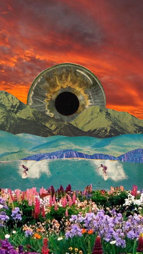 #moodboard #surreal #surrealism #sunset #sky #art #landscape #aesthetic #eye #unreal Surreal Background, Surreal Juxtaposition, Surreal Laptop Wallpaper, Colorful Surrealism, Unreal Landscape, Surreal World Art, Surreal Images, Surrealistic Landscape, Surreal World