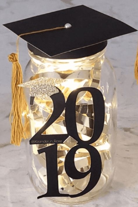 30 Graduation Party Centerpieces You'll Use Forever High School Graduation Table Decorations, Grad Party Centerpieces, Kyoto University, British Fish And Chips, Graduation Table Decorations, Best Costumes, Senior Graduation Party, Graduation Party Foods, Graduation Tables