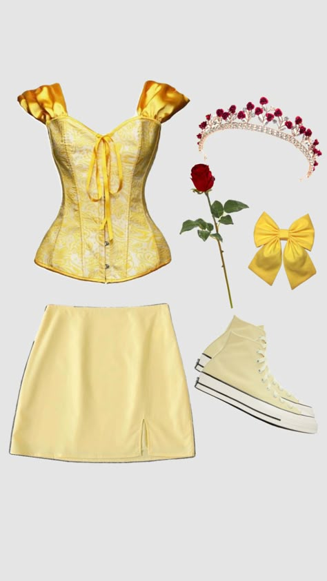 Belle Costume College, Aesthetic Belle, Beauty And The Beast Halloween Costume, Belle Inspired Outfits, Beauty And The Beast Halloween, Aesthetic October, Princess Belle Costume, Belle Aesthetic, Bat Halloween Costume