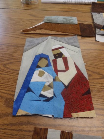 Nativity Quilt, Landscape Patchwork, Paper Peicing Patterns, Prayer Quilt, Christmas Quilt Blocks, Paper Machine, Mary And Joseph, Paper Pieced Quilt Patterns, Christmas Quilt Patterns