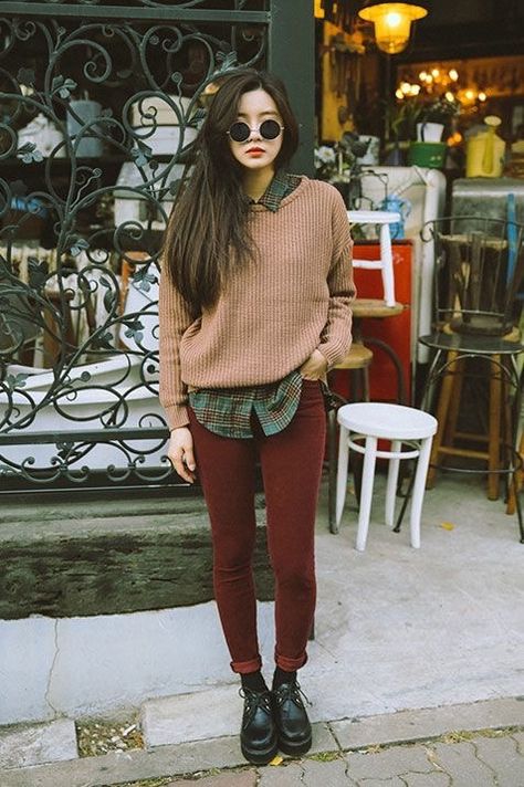 Hipster Girl Outfits, Hipster Outfits Winter, Cute Hipster Outfits, Winter Hipster, Pakaian Hipster, Hipster Aesthetic, Hipster Fall, Outfit Essentials, Looks Pinterest