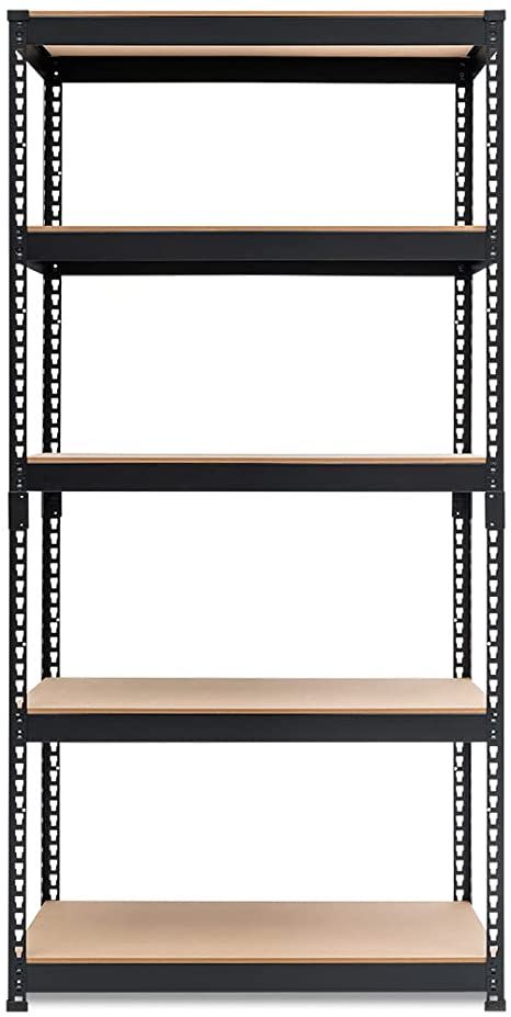 AmazonSmile: HOMEDANT, Heavy Duty Garage Storage, 5-Tier Adjustable Metal Shelving Unit, Utility Rack Shelves Organization Multipurpose Shelf for Shed Warehouse Basement Pantry, 35.9"W x 18.2"D x 71.3"H, 1 Pack : Home & Kitchen Steel Racks Shelves, Kitchen Metal Rack Storage Ideas, Metal Raf, Basement Pantry, Heavy Duty Shelves, Garage Bench, Warehouse Organization, Shelves Organization, Heavy Duty Storage Shelves