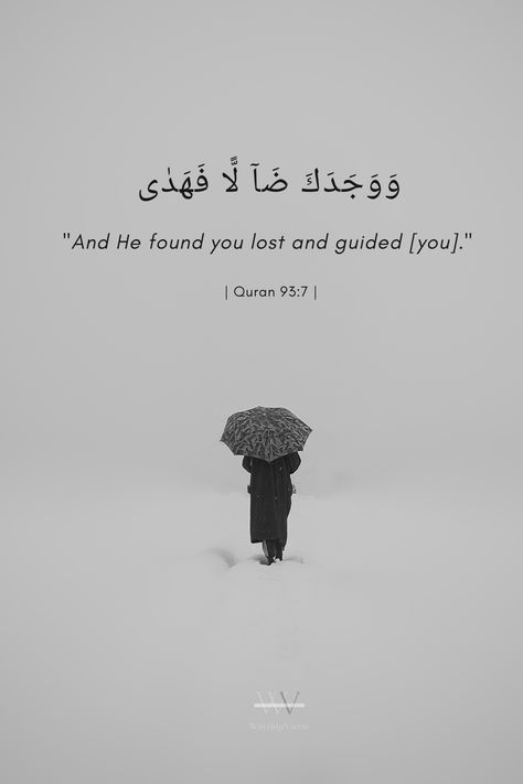 Inspirational Quran verses Divinely Guided Wallpaper, And He Found You Lost And Guided You Wallpaper, And He Found U Lost And Guided You, He Found You Lost And Guided You Quran, Nobody Believes In You You Lost Again, Islam Study, Lost Soul Quotes, Update Quotes, Finding Yourself Quotes