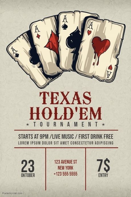 Texas Hold'em Poker Flyer template Ems Logo, Texas Hold Em, Flyers Template, Event Poster Template, Childrens Books Activities, Event Posters, Poker Party, Texas Holdem Poker, Gambling Humor