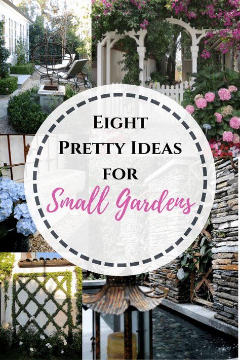 Pretty Small Gardens, Small Courtyard Ideas Entrance, Front Entry Garden Ideas, Small Courtyard Landscape Ideas, Small Courtyard Ideas Side Yards Patio, Small French Garden Ideas, Courtyard Gardens Design Outdoor Rooms, Cottage Courtyard Garden Ideas, Garden Entrance Ideas Entryway