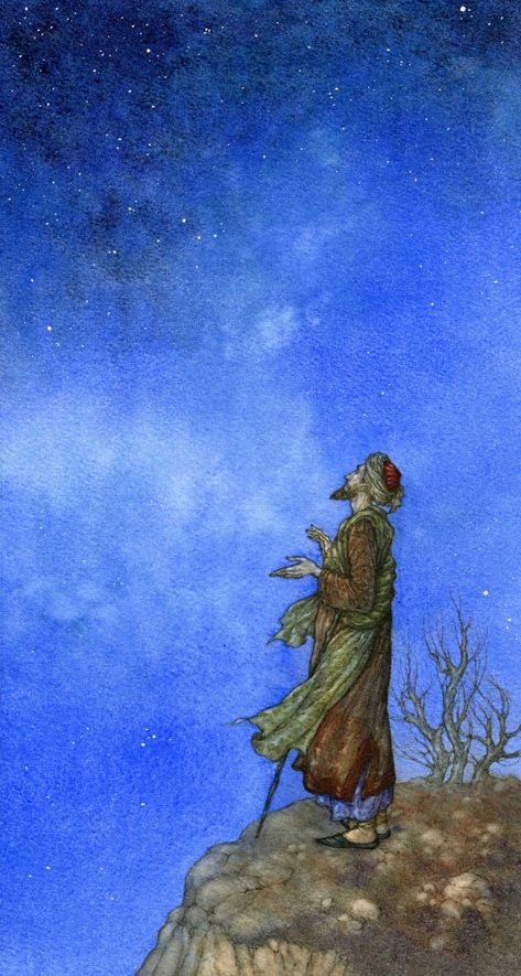 Rubáiyát of Omar Khayyám: The Illustrations: himmapaan — LiveJournal Iran Painting, Rubaiyat Of Omar Khayyam, Persian Art Painting, Arabian Art, Fairytale Illustration, Iranian Art, Islamic Paintings, Arabic Art, Fairytale Art