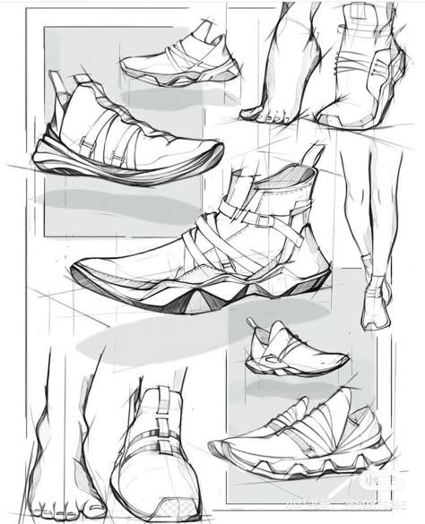 Shoe Drawing Ideas, Footwear Design Portfolio, Shoe Drawing, Improve Your Drawing Skills, Improve Your Drawing, Sport Shoes Design, Unique Shoe, Shoe Sketches, Shoe Designs