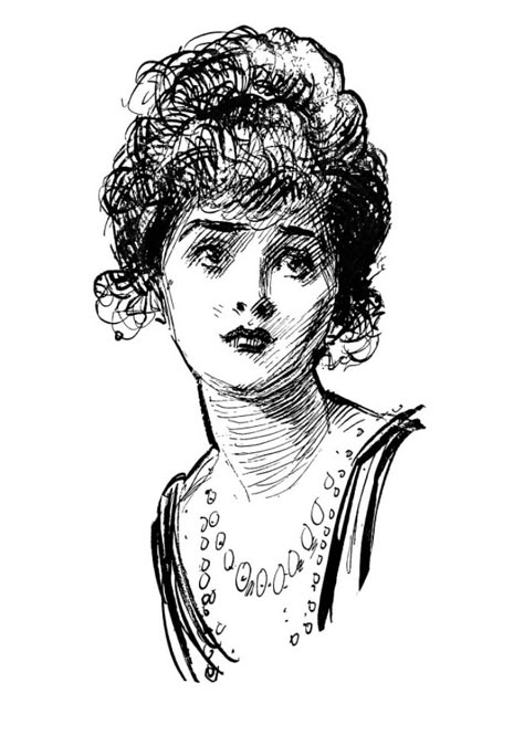 1916 Charles Dana Gibson Beauty Sketch from his book 1 | Flickr Charles Gibson, New Cartoons, Charles Dana Gibson, Dana Gibson, Victorian Illustration, Unique Drawings, Gibson Girl, Portrait Sketches, Arte Inspo