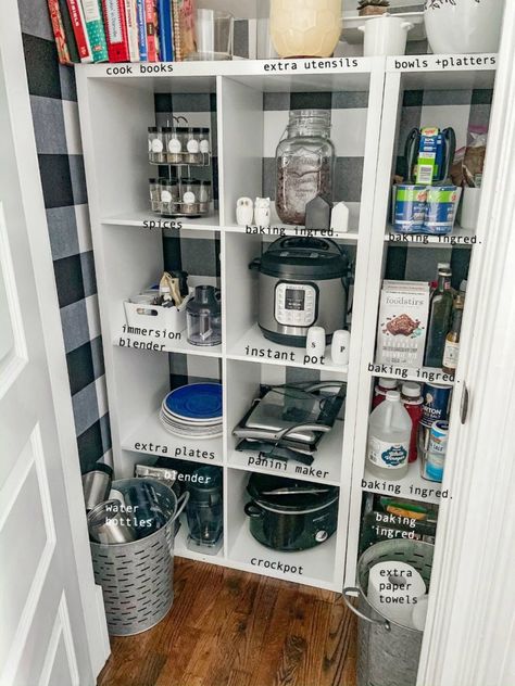 Turn a Closet into a Pantry in One Hour plus 21 Organizing Ideas! Coat Closet To Pantry Convert, Turning A Closet Into A Pantry, Hall Closet Converted To Pantry, Closet Repurpose Ideas, Coat Closet Turned Pantry, Turning Coat Closet Into Pantry, Turning A Coat Closet Into A Pantry, Closet Repurpose, Pantry Conversion