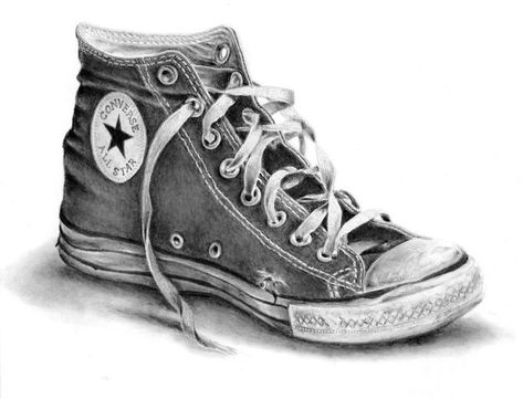 1000 millas by jpotatoe on DeviantArt | Realistic drawings, Sneakers drawing, Pencil art drawings Drawing On Converse, Converse Drawing, Sneakers Drawing, Realistic Sketch, Shoe Sketches, Realistic Pencil Drawings, Object Drawing, 3d Street Art, White Drawing