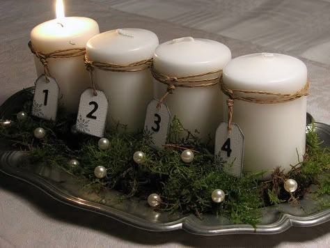 natural numbered advent tray
I always loved this tradition growing up. After Christmas Decor, Advent Decorations, Advent Wreaths, Christmas Advent Wreath, Advent Ideas, Christmas Is Over, Winter Decorating, Advent Christmas, Xmas Deco