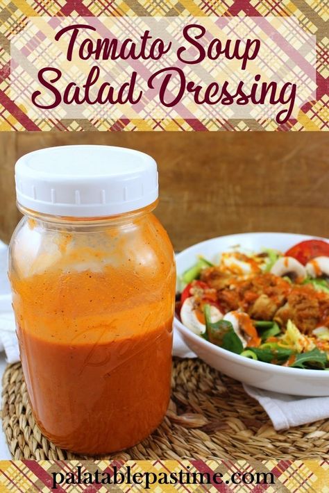 Catalina Dressing Recipes, Mexican Salad Dressings, Homemade French Dressing, French Salad Dressing, Tomato Salad Dressing, Mexican Ideas, French Salad, Homemade Dressings, Vegetable Salads